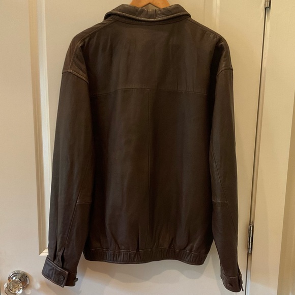 Polo by Ralph Lauren Men’s Brown Leather Jacket - Picture 2 of 9